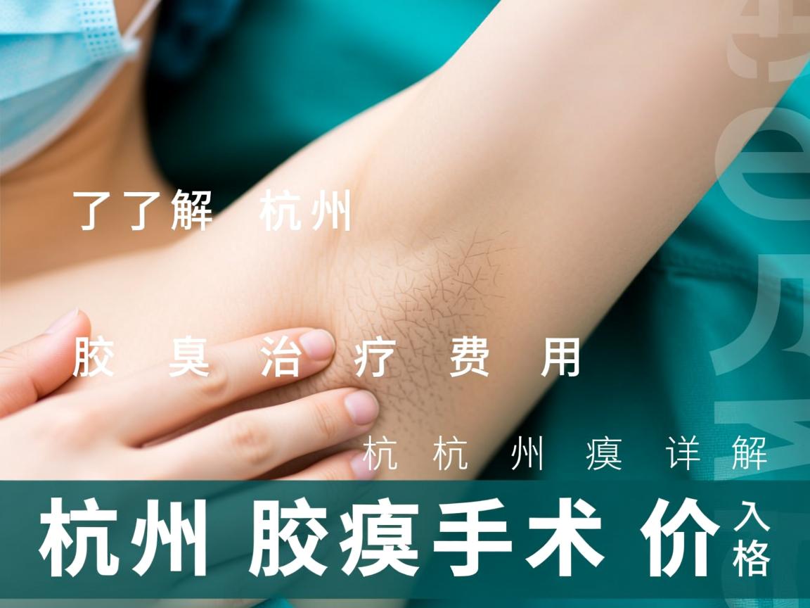 了解杭州腋臭治疗费用，详解杭州腋臭手术价格