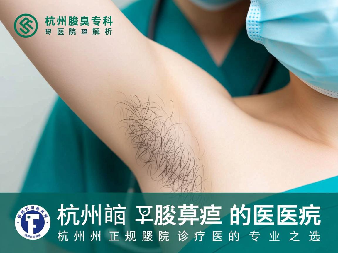 杭州腋臭专科医院解析，杭州正规腋臭诊疗医院的专业之选