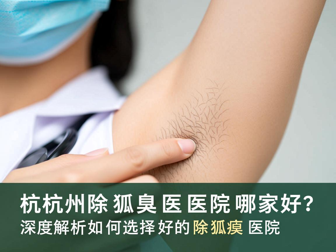杭州除狐臭医院哪家好？深度解析如何选择好的除狐臭医院
