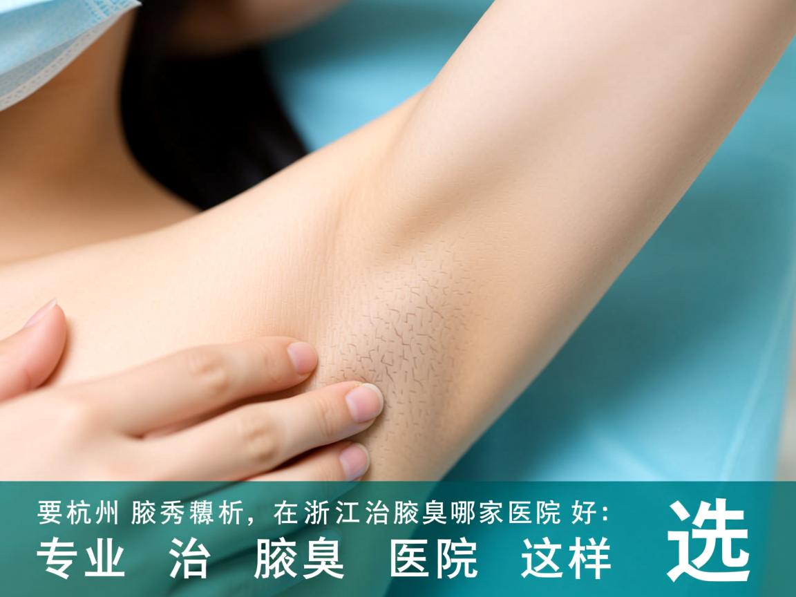 杭州腋秀解析，在浙江治腋臭哪家医院好，专业治腋臭医院这样选