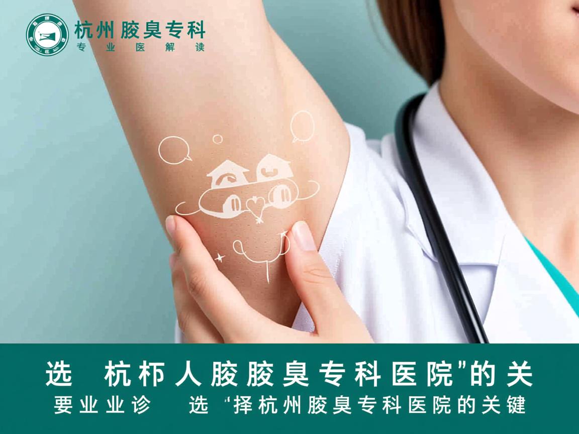 杭州腋臭专科医院解读，专业诊疗，选择杭州腋臭专科医院的关键