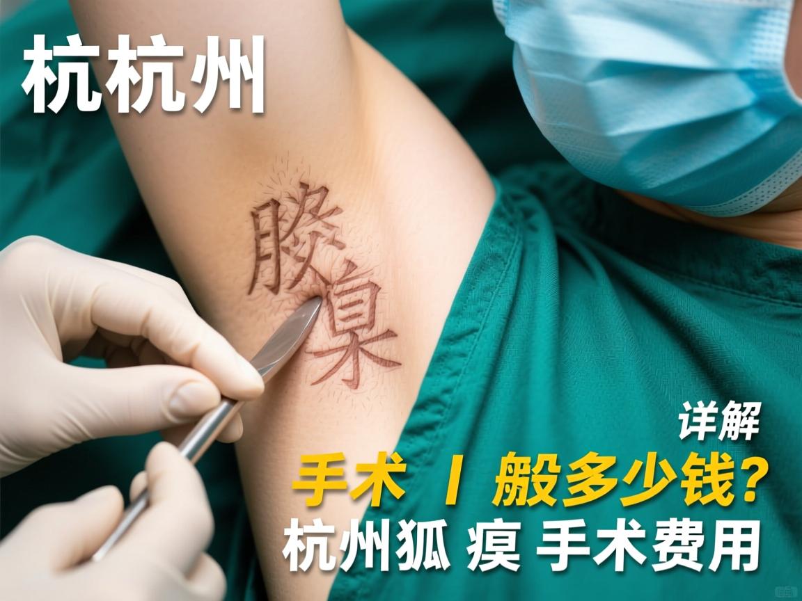 杭州腋臭手术一般多少钱？详解杭州狐臭手术费用