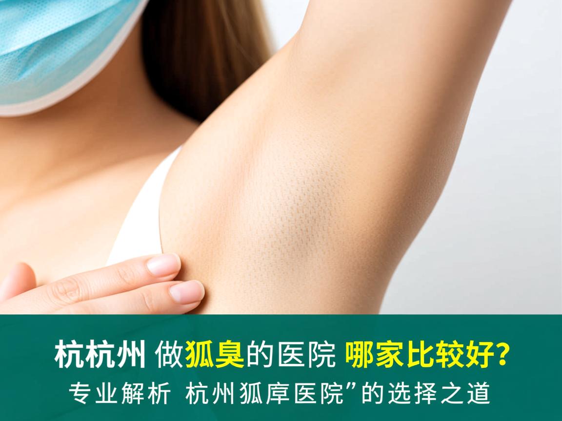 杭州做狐臭的医院哪家比较好？专业解析杭州狐臭医院的选择之道