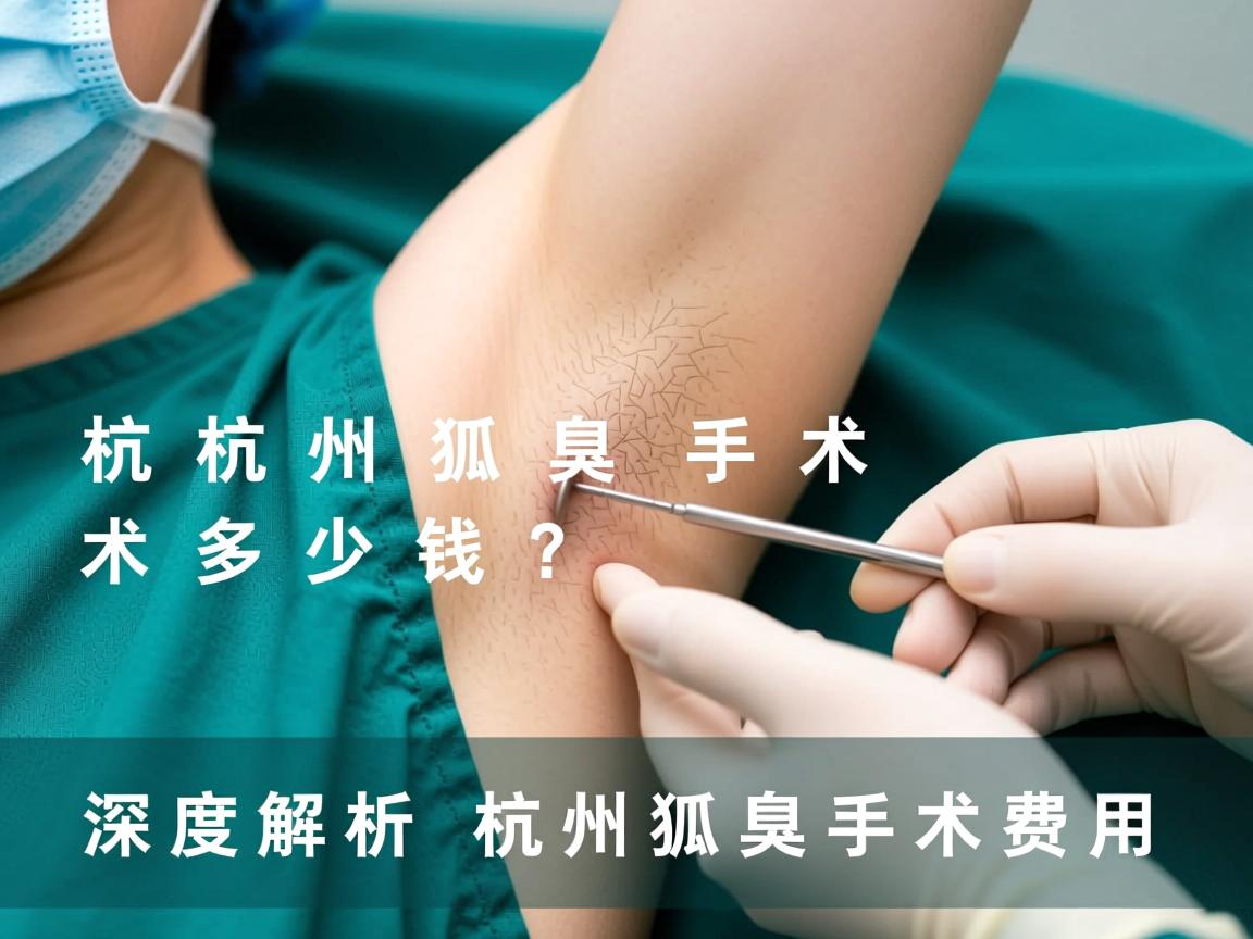 杭州狐臭手术多少钱？深度解析杭州狐臭手术费用