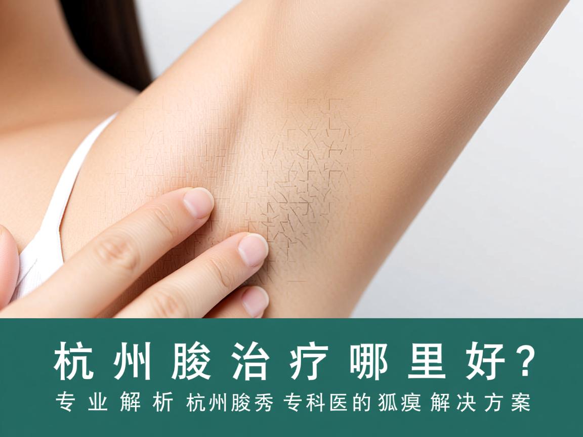 杭州腋臭治疗哪里好？专业解析杭州腋秀专科的狐臭解决方案
