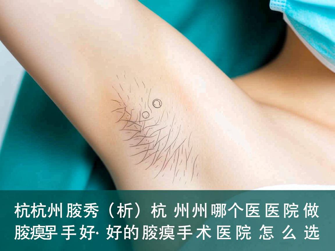 杭州腋秀解析，杭州哪个医院做腋臭手术好，好的腋臭手术医院怎么选