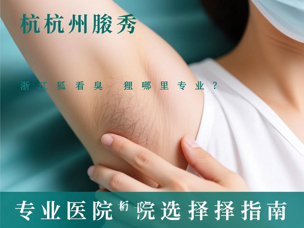 杭州腋秀解析，浙江看狐臭哪里专业？专业医院选择指南