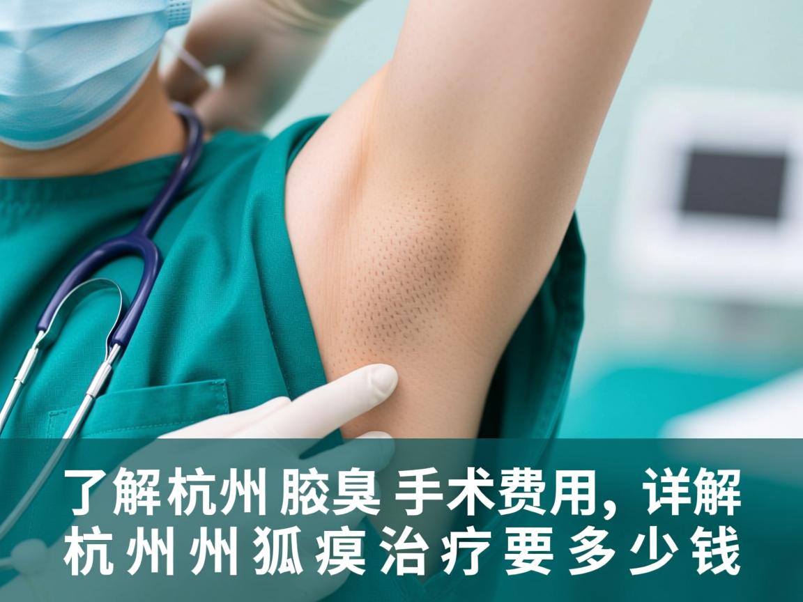 了解杭州腋臭手术费用，详解杭州狐臭治疗要多少钱