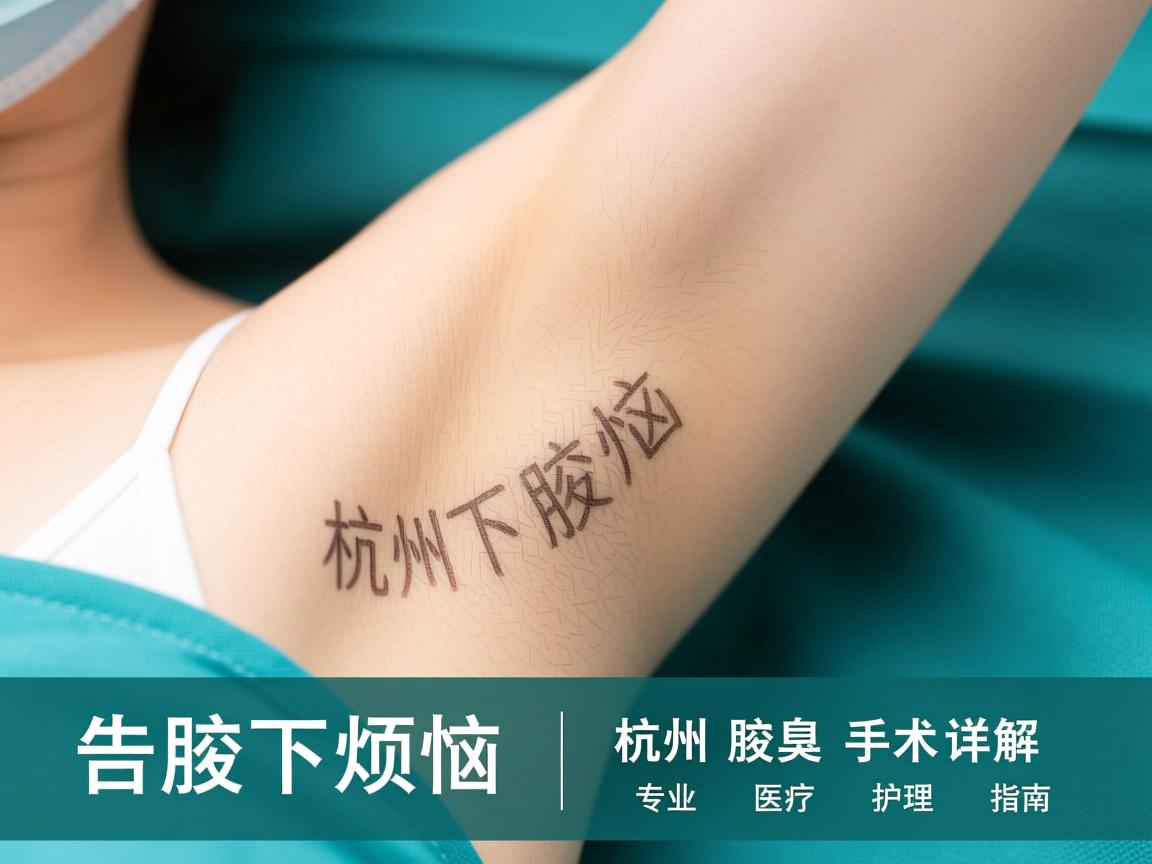 告别腋下烦恼，杭州腋臭手术详解，专业医疗护理指南