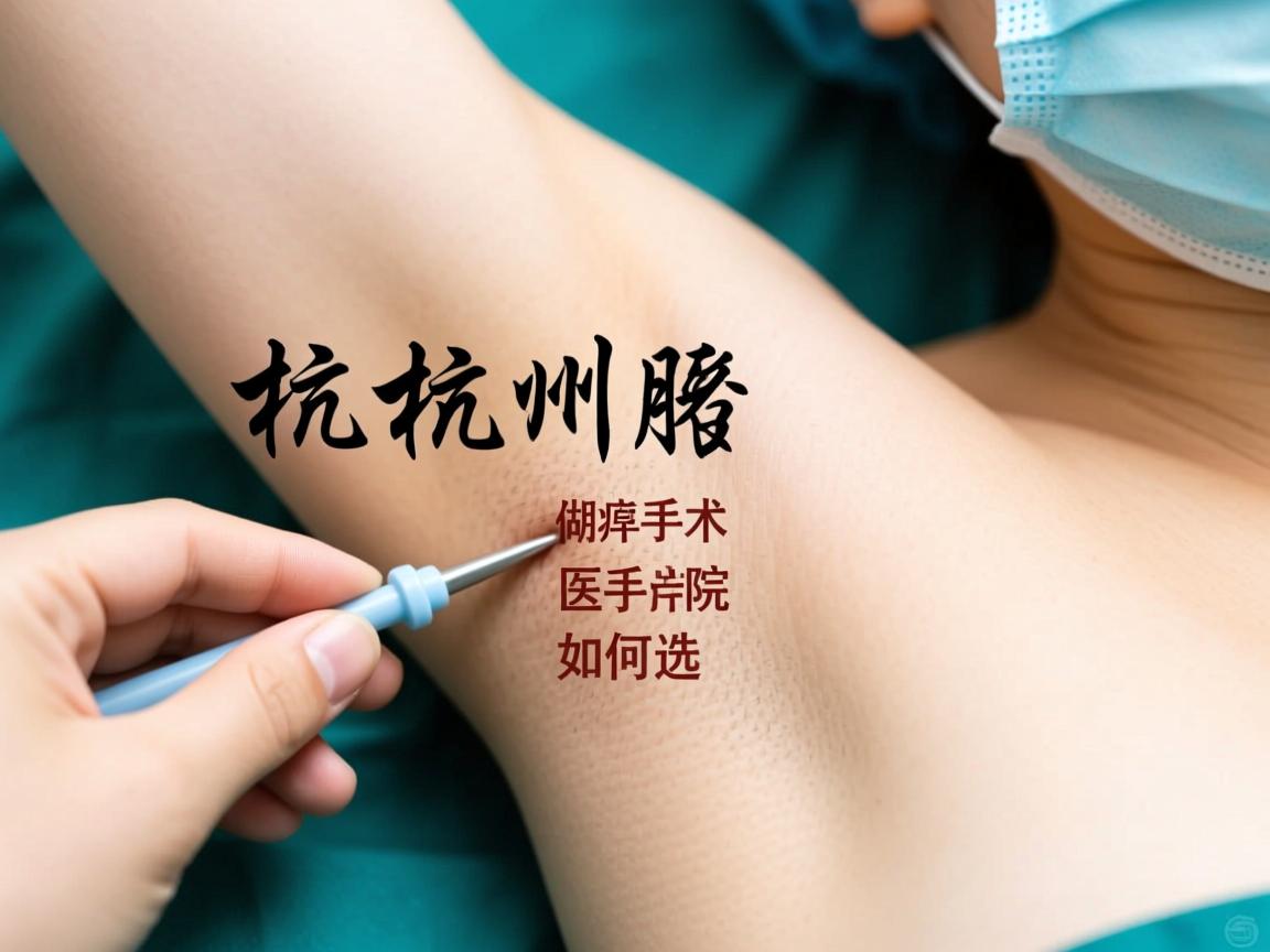 杭州腋秀解析，在湖州做腋臭手术，湖州腋臭手术医院如何选择