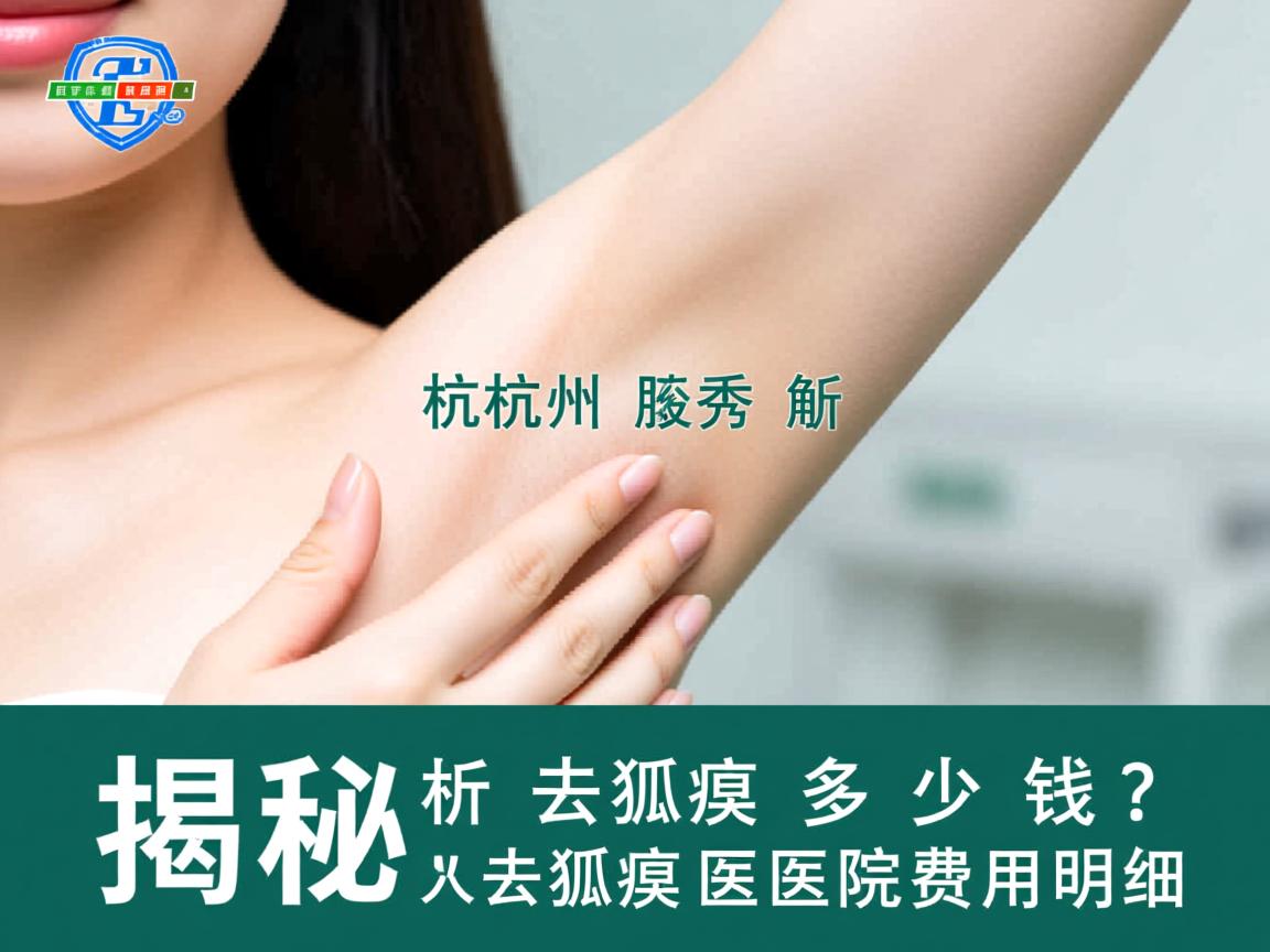 杭州腋秀解析，去狐臭多少钱？揭秘杭州去狐臭医院费用明细