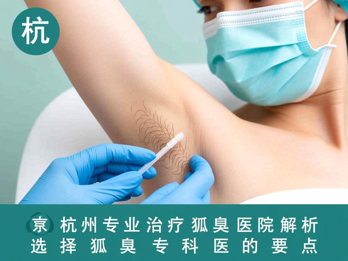 杭州专业治疗狐臭医院解析，选择狐臭专科医院的要点