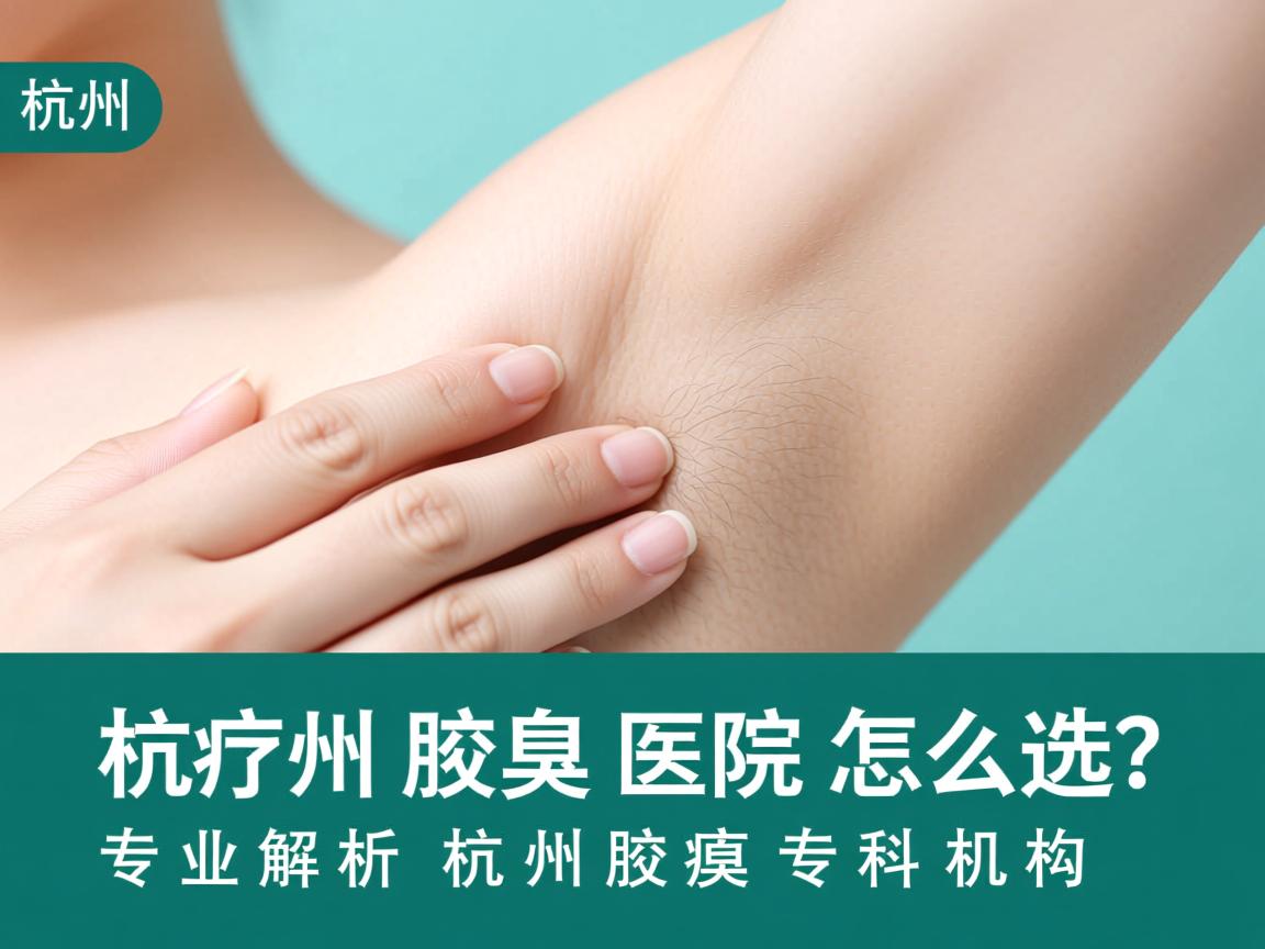 杭州腋臭医院怎么选？专业解析杭州腋臭专科机构