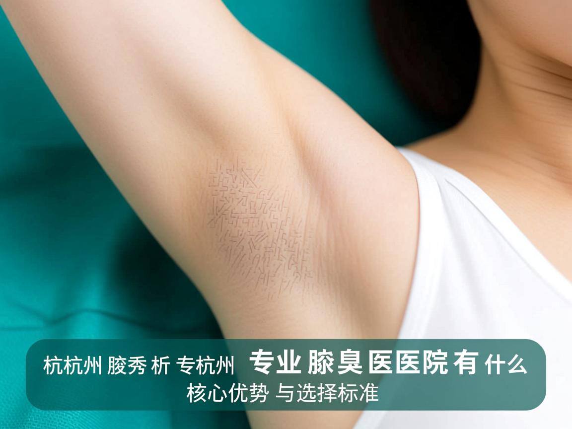 杭州腋秀解析,杭州专业腋臭医院有什么核心优势与选择标准 杭州腋秀解析,杭州专业腋臭医院有什么核心优势与选择标准