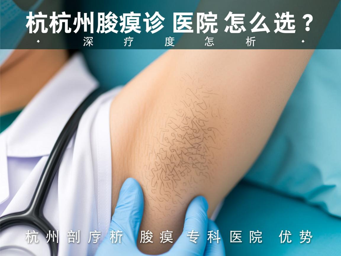 杭州腋臭诊疗医院怎么选？深度剖析杭州腋臭专科医院优势