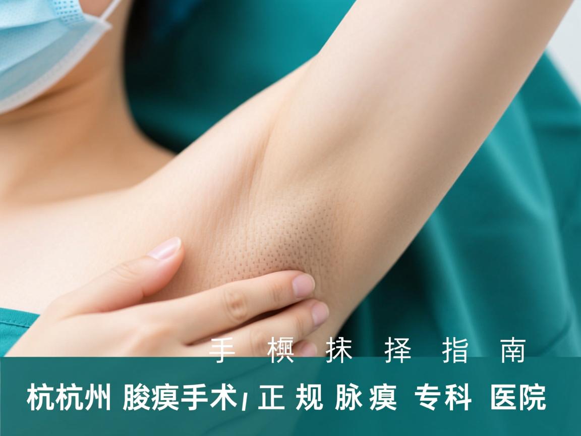 杭州腋臭手术选择指南，聚焦杭州正规腋臭专科医院