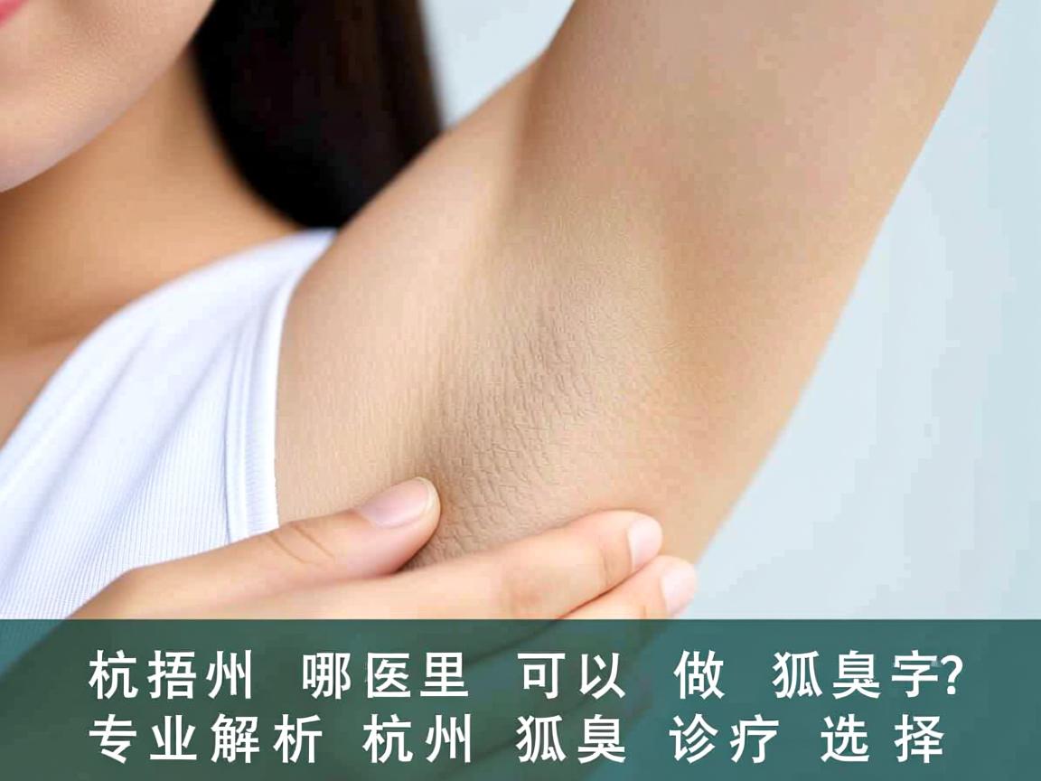 杭州哪里可以做狐臭？专业解析杭州狐臭诊疗选择
