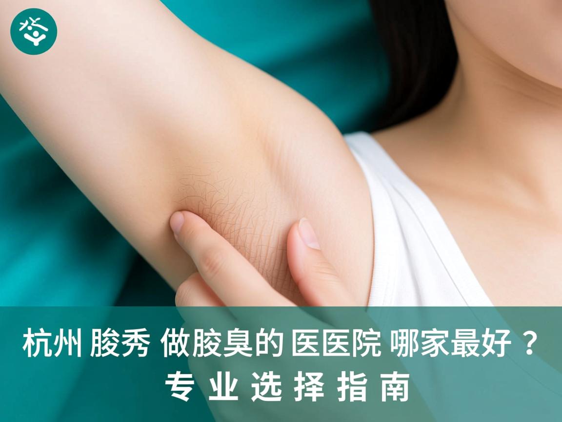 杭州腋秀解析，杭州做腋臭的医院哪家最好？专业选择指南