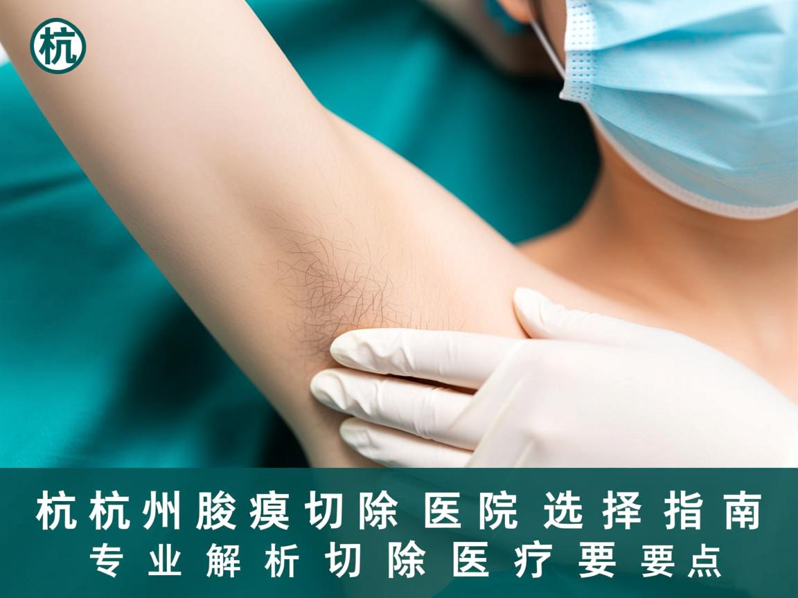 杭州腋臭切除医院选择指南，专业解析腋臭切除的医疗要点