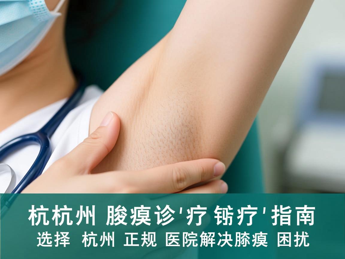 杭州腋臭诊疗指南，选择杭州正规医院解决腋臭困扰