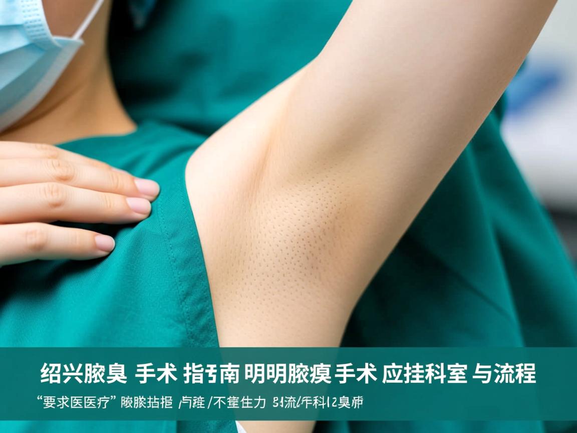 绍兴腋臭手术指南，明晰腋臭手术应挂科室与流程
