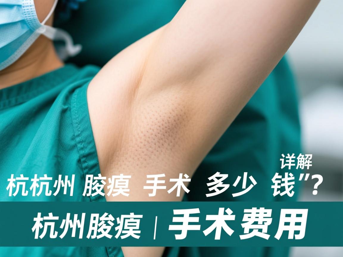杭州腋臭手术多少钱？详解杭州腋臭手术费用
