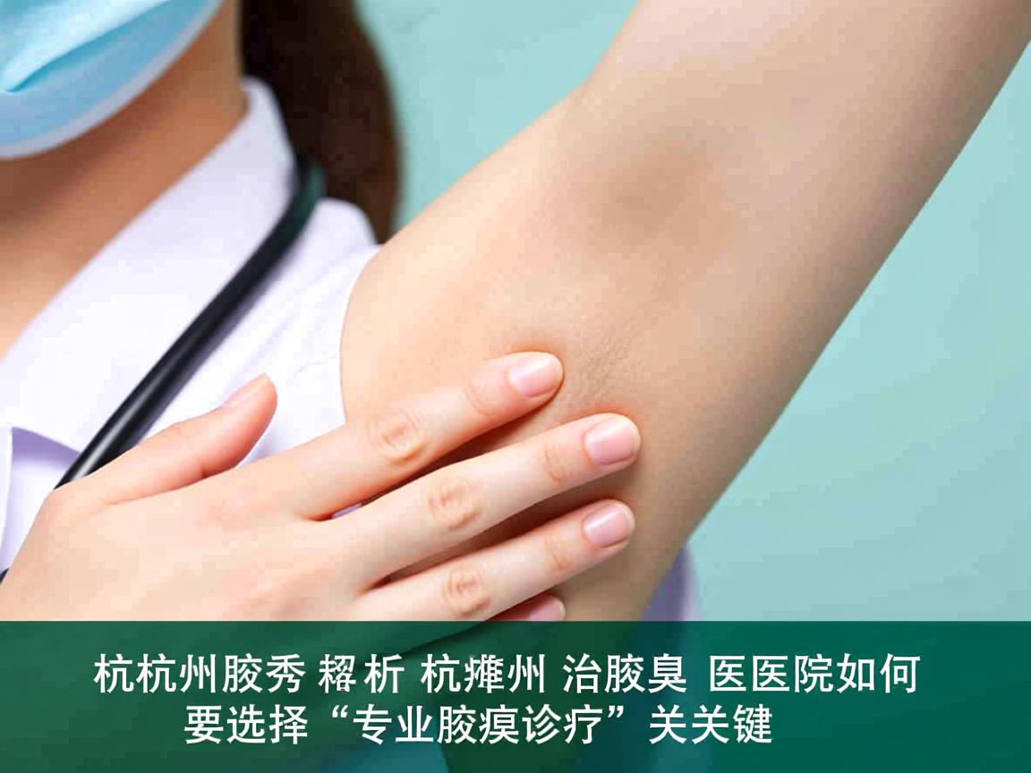 杭州腋秀解析，杭州治腋臭医院如何选择，专业腋臭诊疗的关键