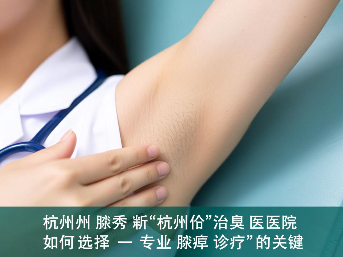 杭州腋秀解析，杭州治腋臭医院如何选择，专业腋臭诊疗的关键