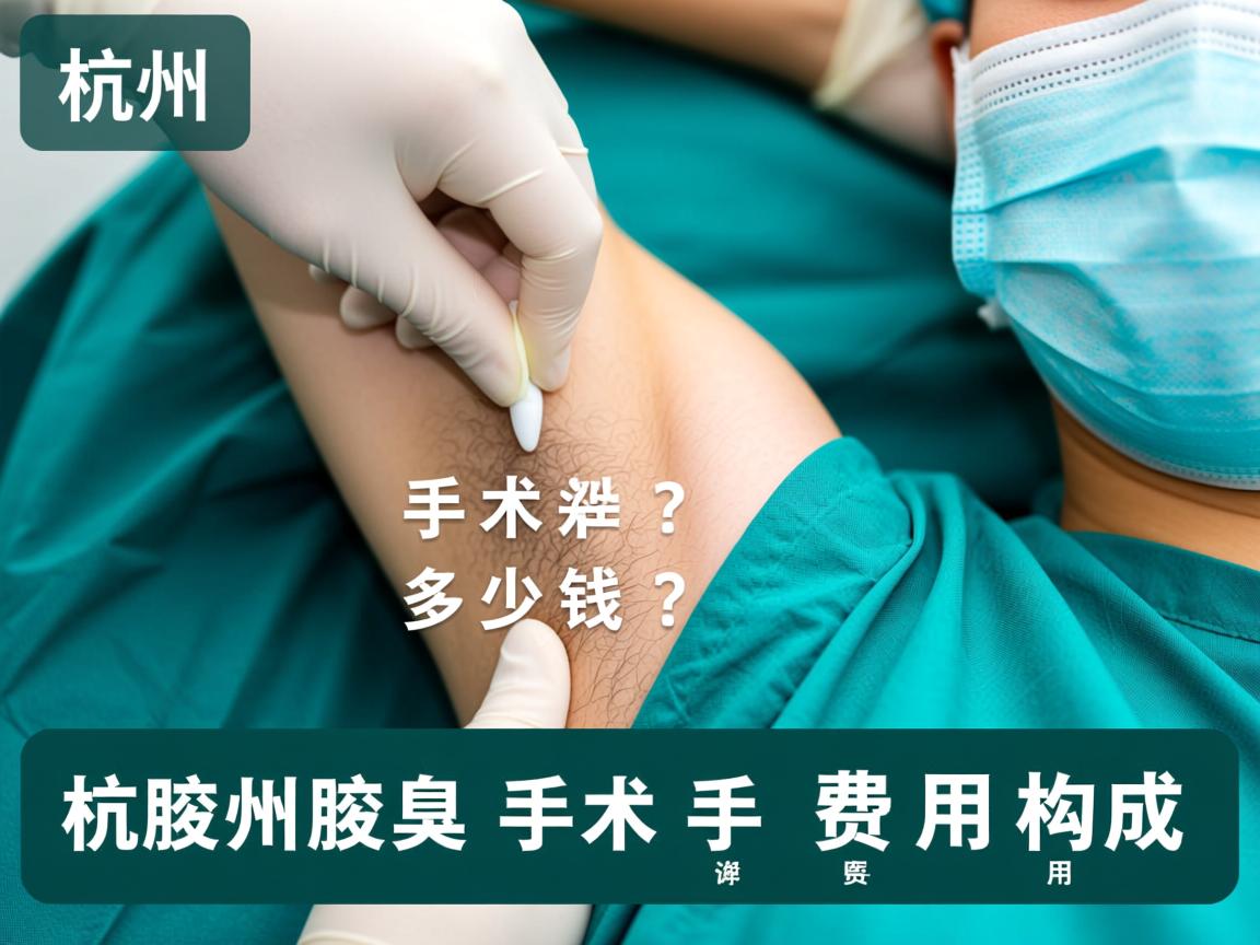 杭州腋臭手术多少钱？详解杭州腋臭手术费用构成