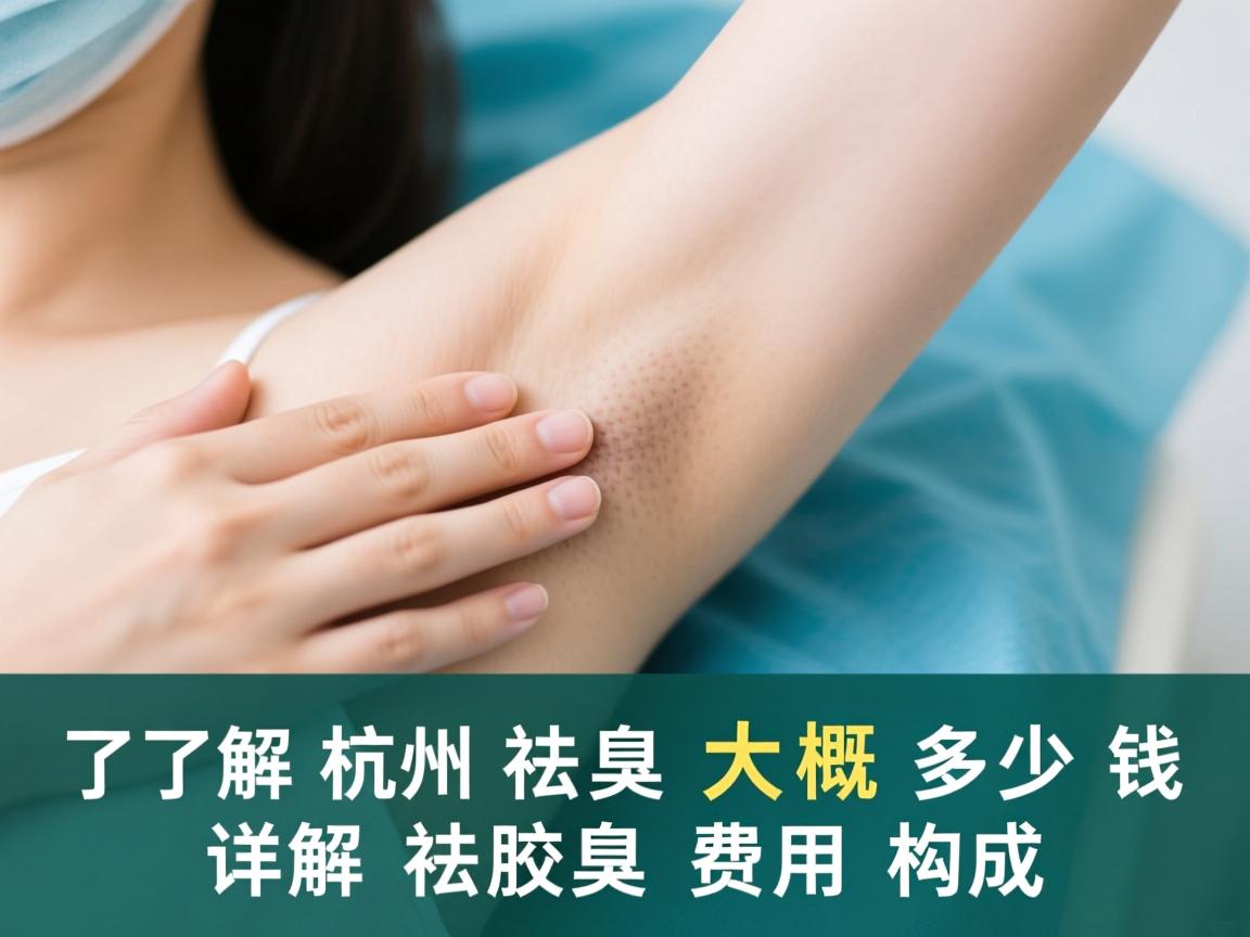 了解杭州祛腋臭大概多少钱，详解祛腋臭费用构成