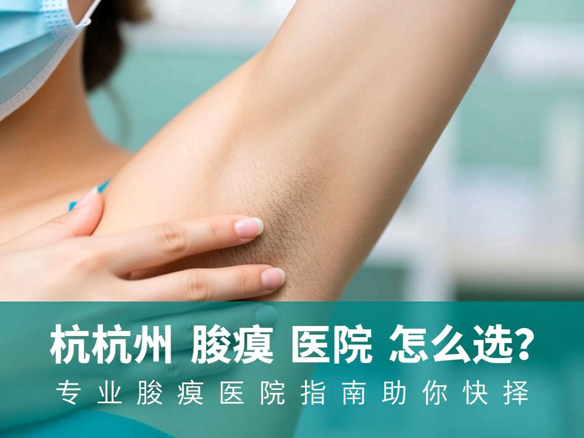 杭州腋臭医院怎么选？专业腋臭医院指南助你抉择