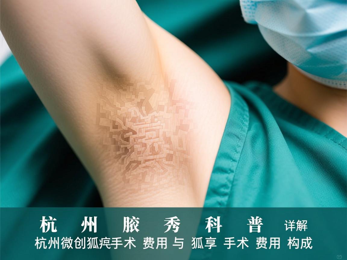 杭州腋秀科普，详解杭州微创狐臭手术费用与狐臭手术费用构成
