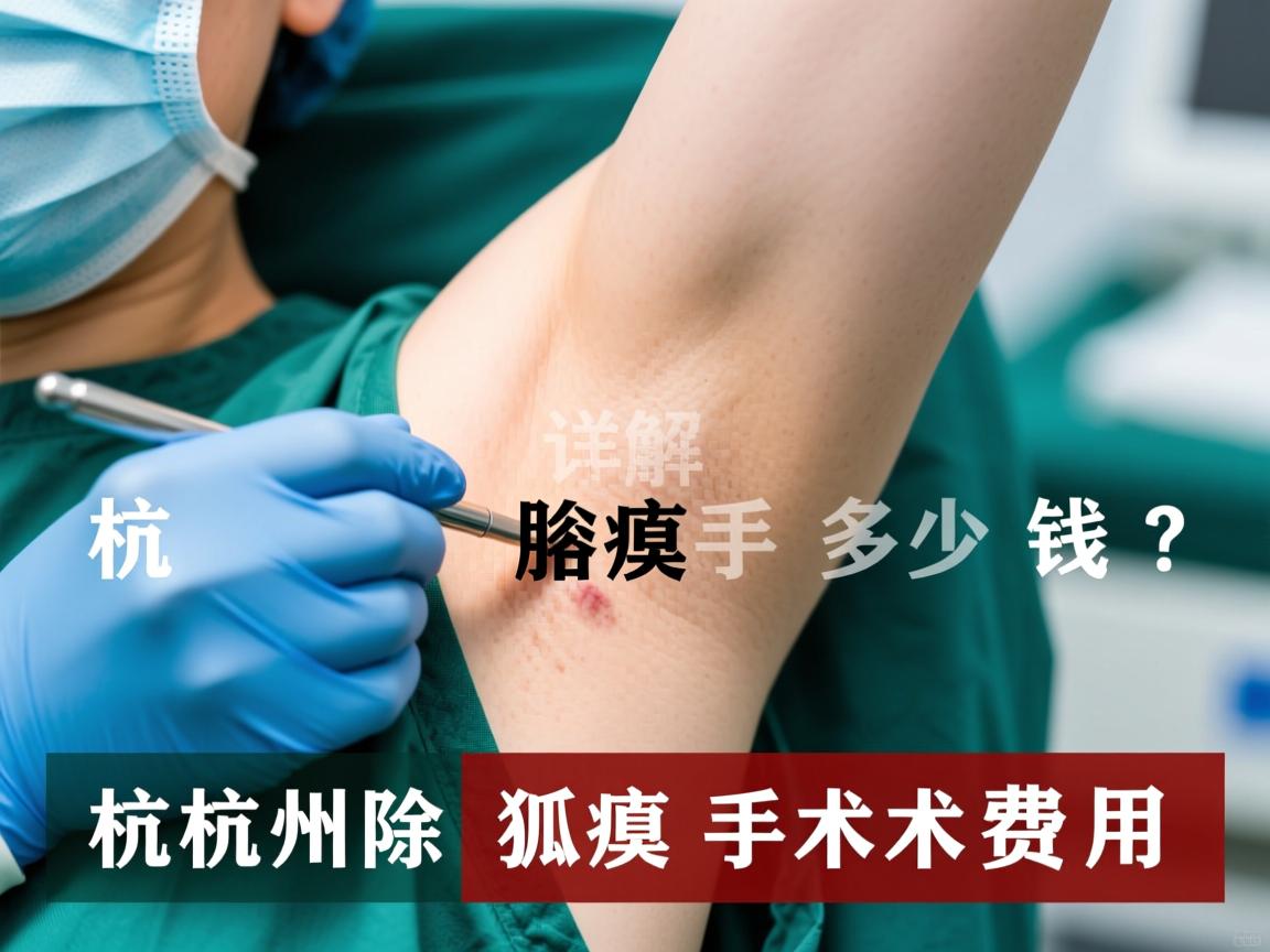 杭州腋臭手术多少钱？详解杭州除狐臭手术费用