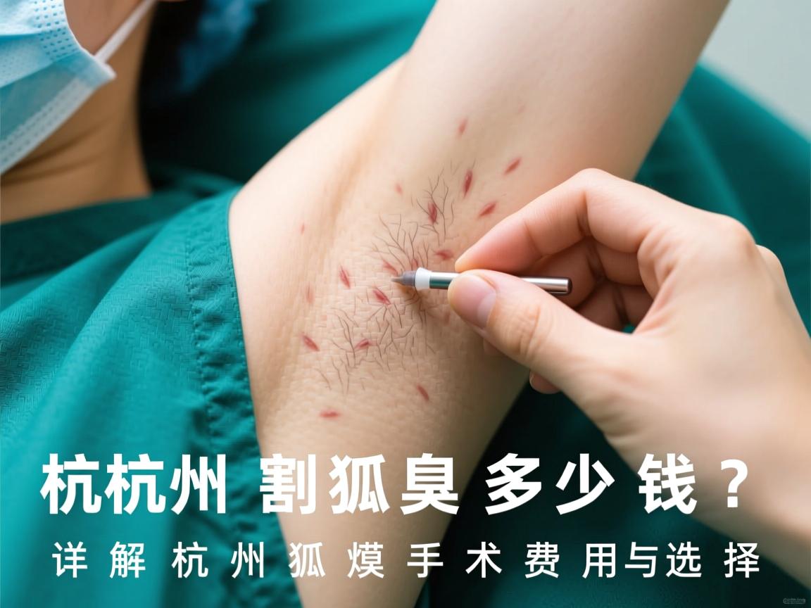 杭州割狐臭多少钱？详解杭州狐臭手术费用与选择