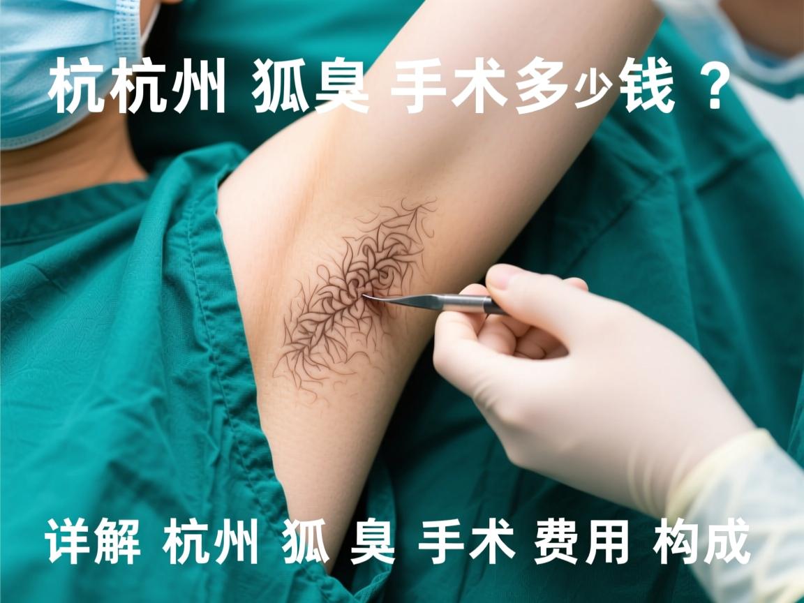 杭州狐臭手术多少钱？详解杭州狐臭手术费用构成
