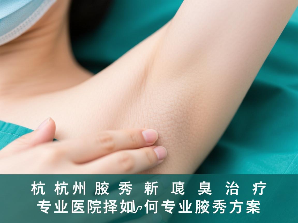 杭州腋秀解析腋臭治疗，专业医院如何选择专业腋秀方案