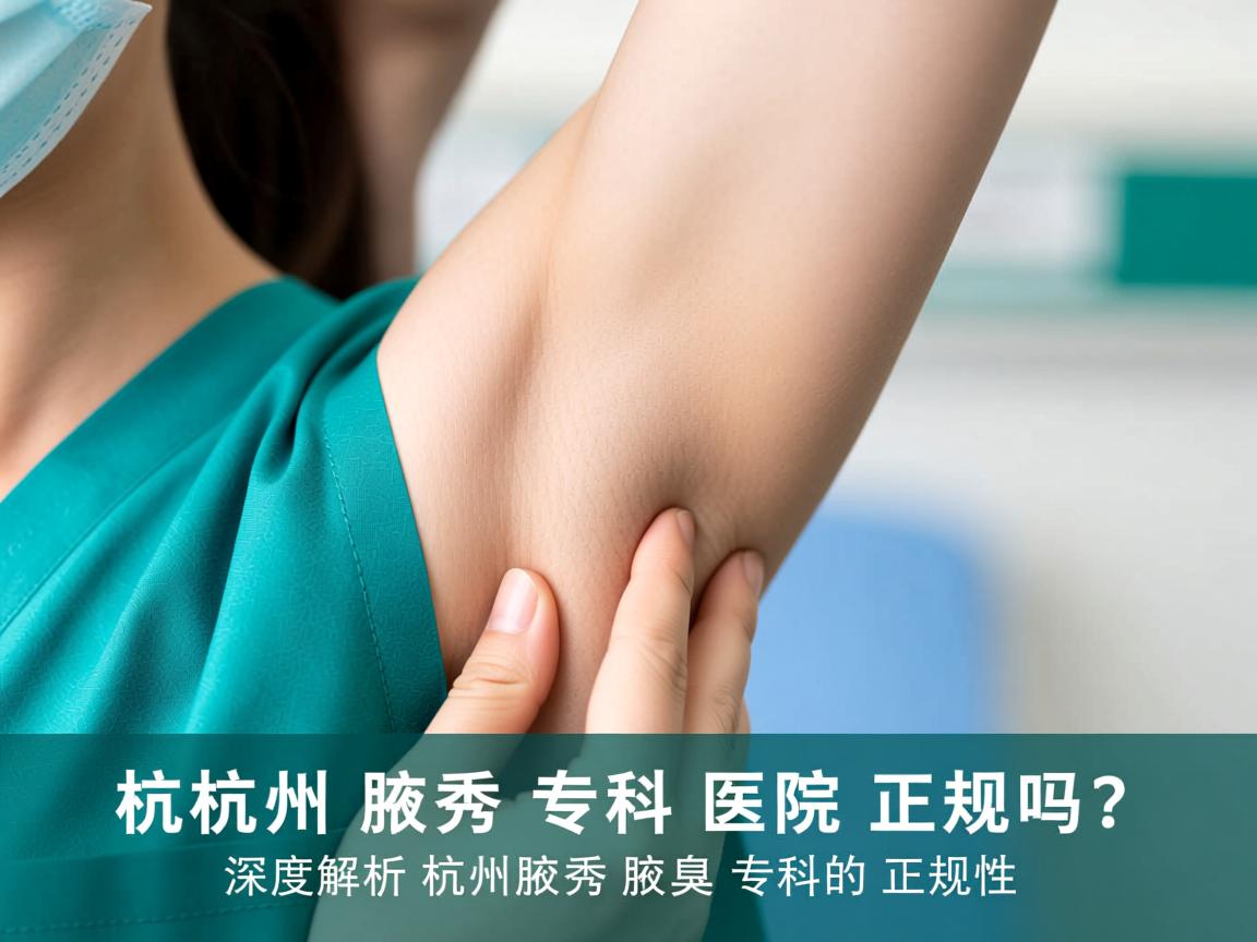 杭州腋秀腋臭专科医院正规吗？深度解析杭州腋秀腋臭专科的正规性