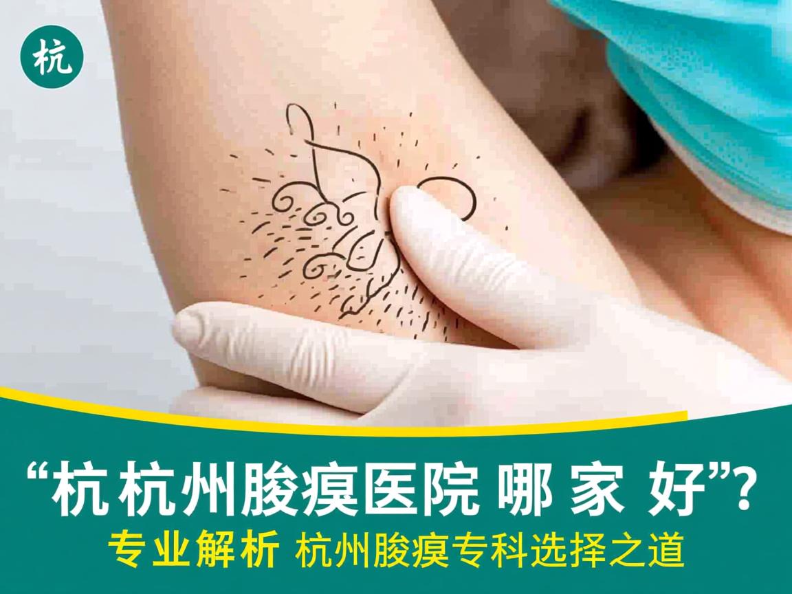 杭州腋臭医院哪家好？专业解析杭州腋臭专科选择之道