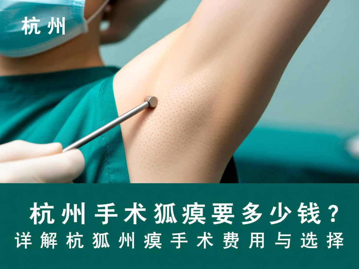 杭州手术狐臭要多少钱？详解杭州狐臭手术费用与选择