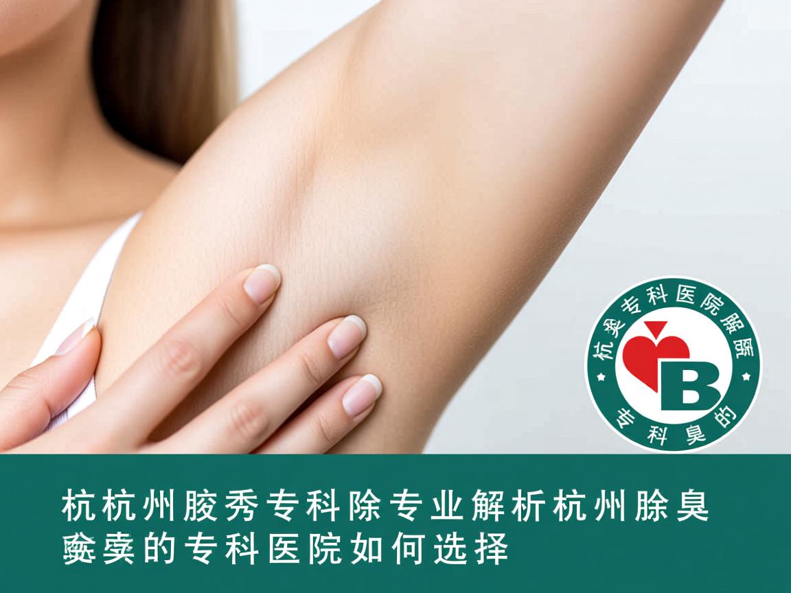 杭州腋秀专科医院，专业解析杭州除腋臭的专科医院如何选择