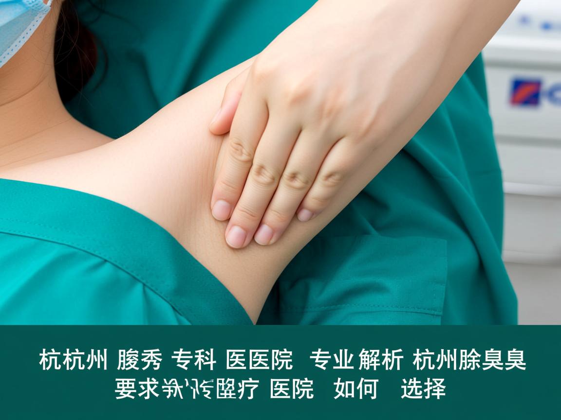 杭州腋秀专科医院，专业解析杭州除腋臭的专科医院如何选择