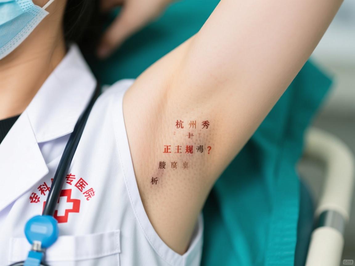 杭州腋秀腋臭专科医院正规吗？深度解析腋秀腋臭专科正规性