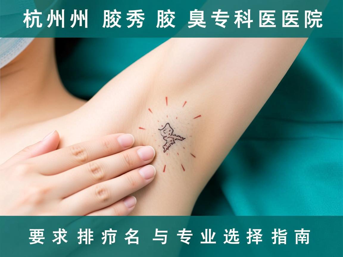 杭州腋秀解析，杭州腋臭专科医院排名与专业选择指南