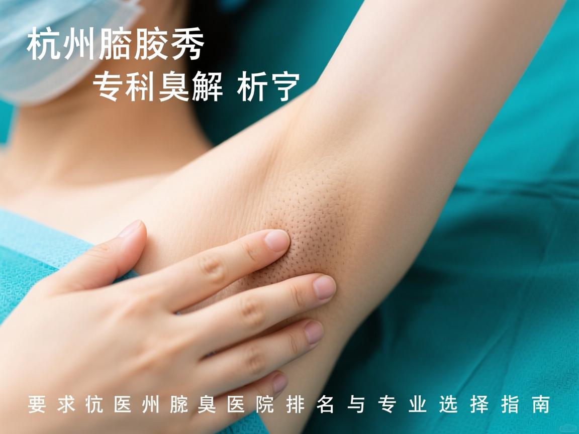 杭州腋秀解析，杭州腋臭专科医院排名与专业选择指南
