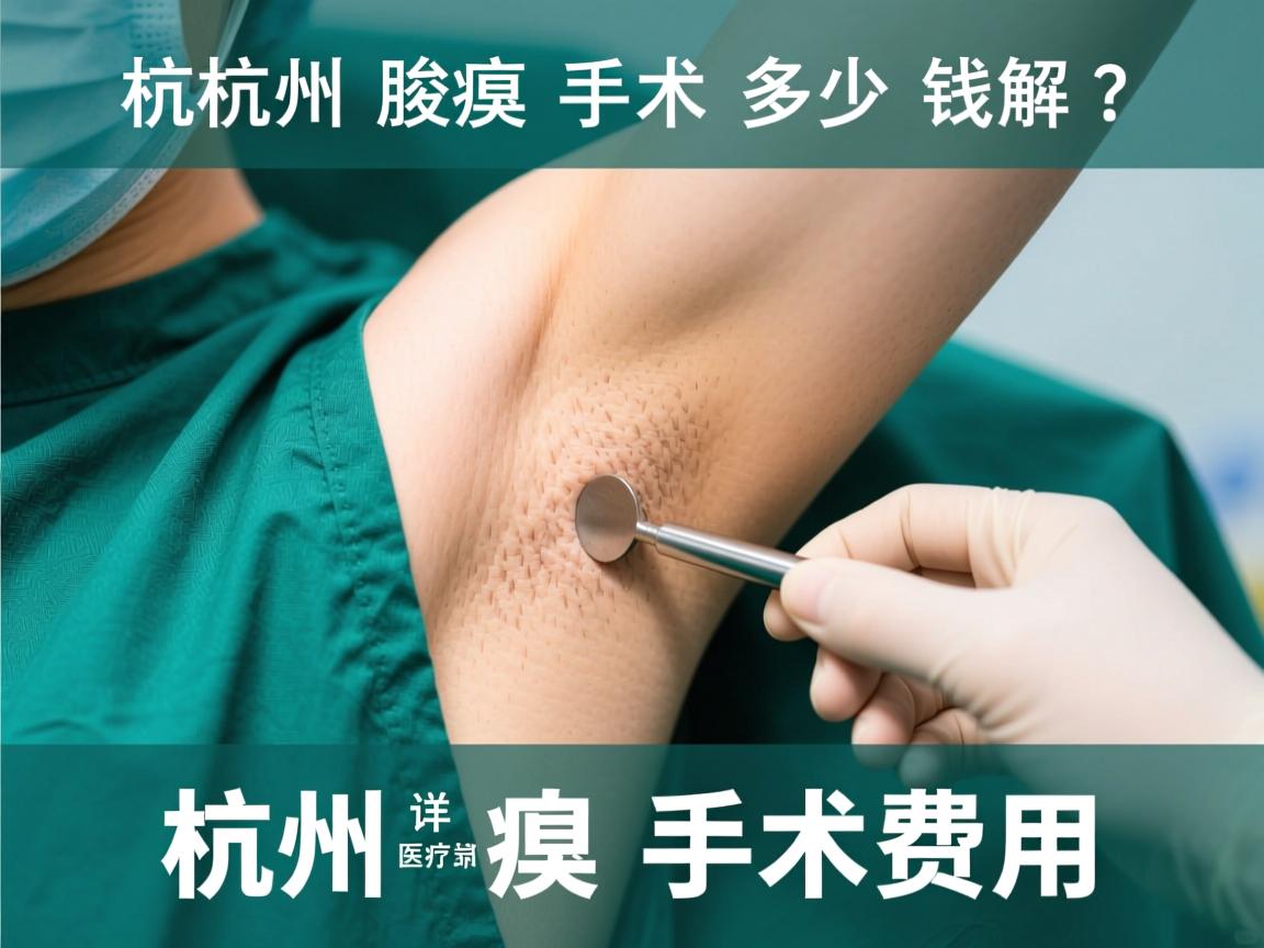 杭州腋臭手术多少钱？详解杭州腋臭手术费用