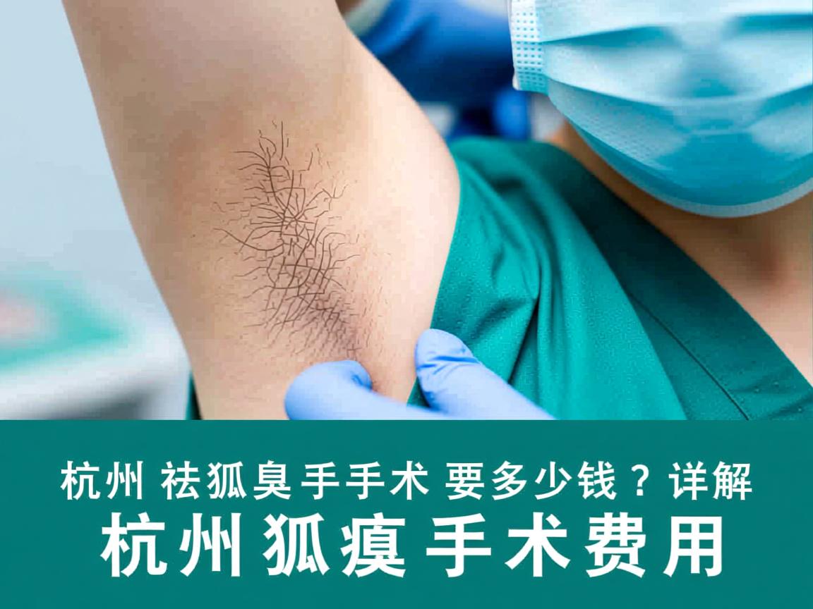 杭州祛狐臭手术要多少钱？详解杭州狐臭手术费用