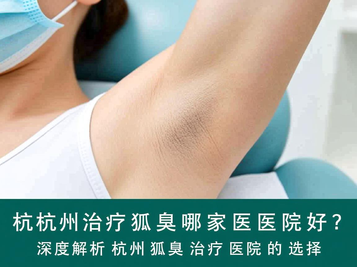 杭州治疗狐臭哪家医院好？深度解析杭州狐臭治疗医院的选择