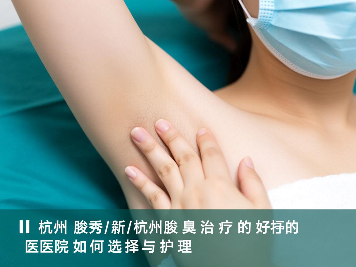 杭州腋秀解析，杭州腋臭治疗好的医院如何选择与护理