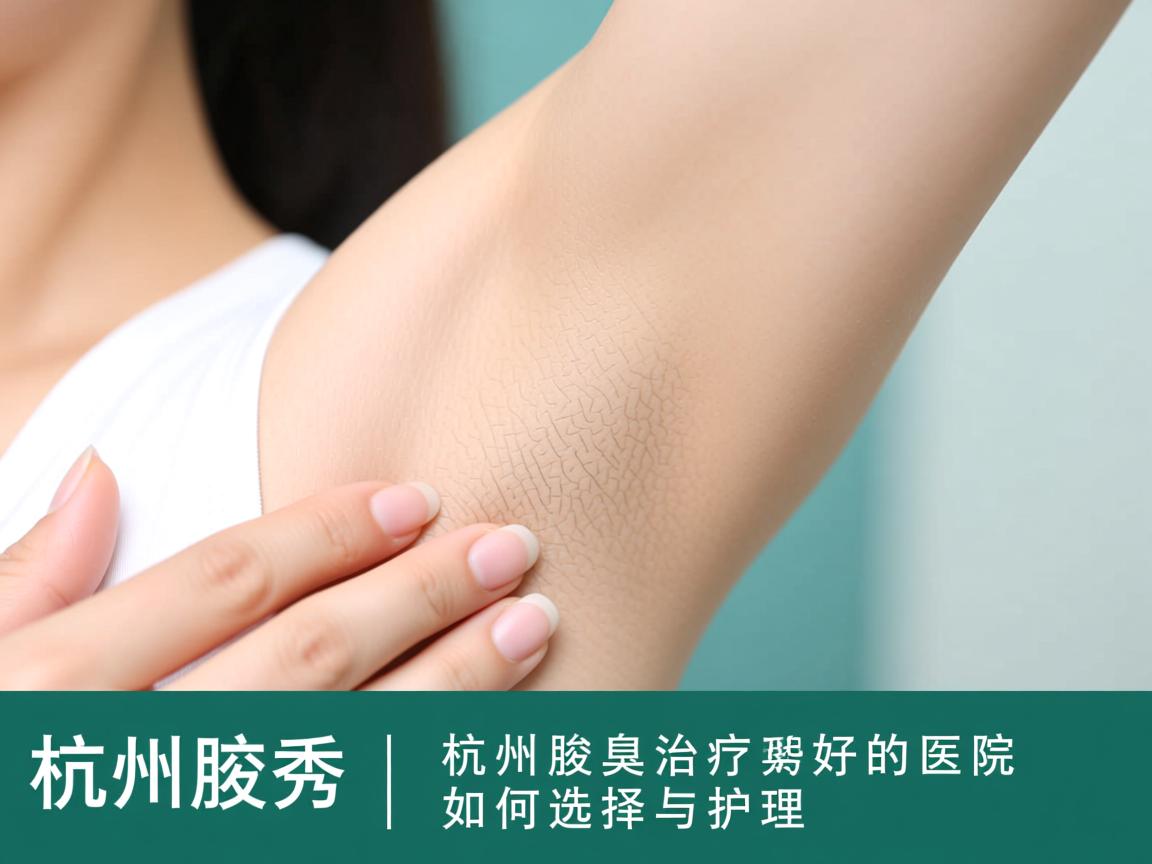 杭州腋秀解析，杭州腋臭治疗好的医院如何选择与护理