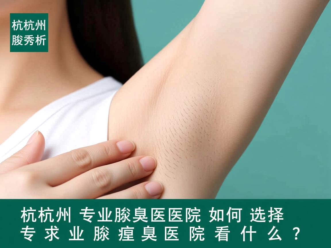 杭州腋秀解析，杭州专业腋臭医院如何选择，专业腋臭医院看什么？
